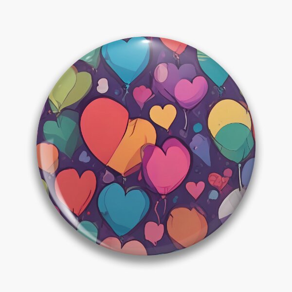 Item preview, Hearts and balloon design in multiple colors designed and sold by malik-modern-de.