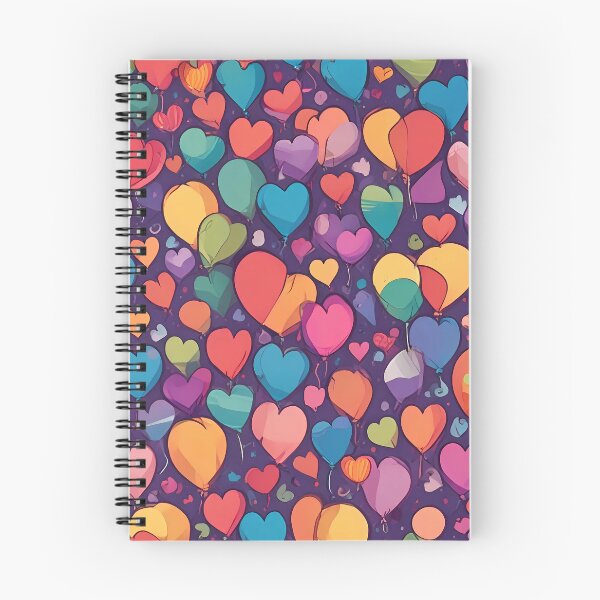 Item preview, Hearts and balloon design in multiple colors designed and sold by malik-modern-de.