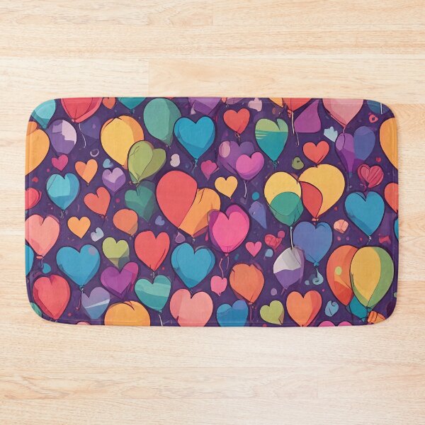 Item preview, Hearts and balloon design in multiple colors designed and sold by malik-modern-de.