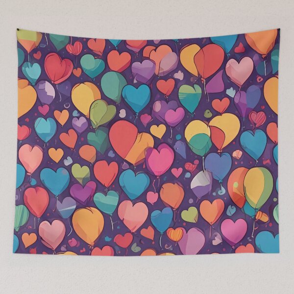Artikelvorschau, Herzen und Ballon-Design in mehreren Farben entworfen und verkauft von malik-modern-de.