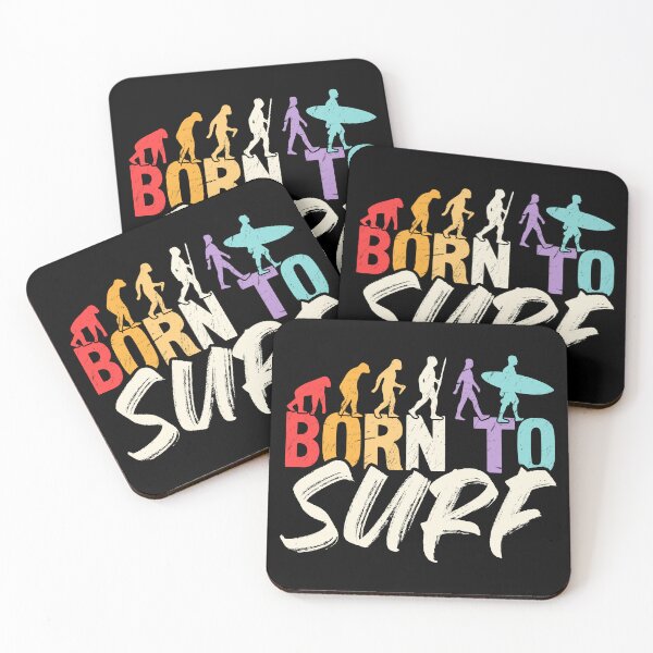 Item preview, Born to Surf Funny Evolution T-Shirt designed and sold by TheDiveShirt.