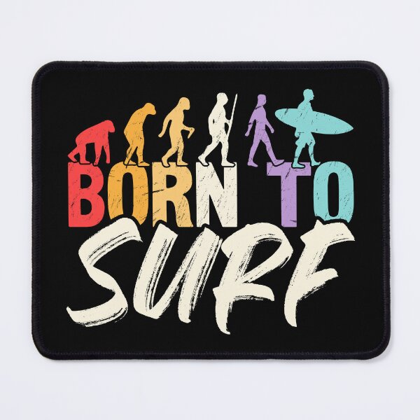 Item preview, Born to Surf Funny Evolution T-Shirt designed and sold by TheDiveShirt.
