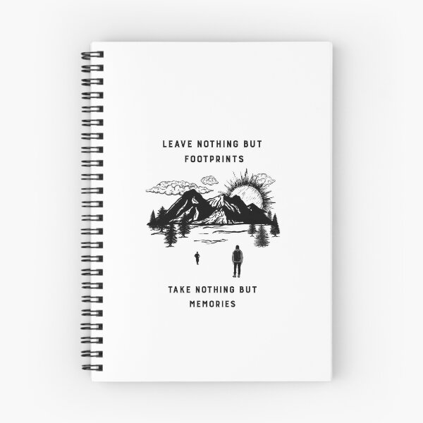 Item preview, Leave Nothing But Footprints Take Nothing But Memories Hiking T-Shirt designed and sold by ngedupdorjee.