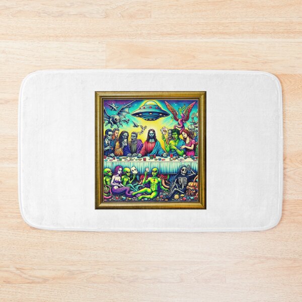Item preview, Drones, UAPs, Zombie Jesus, and the Elite's Last Supper designed and sold by LivingRoomZoo.