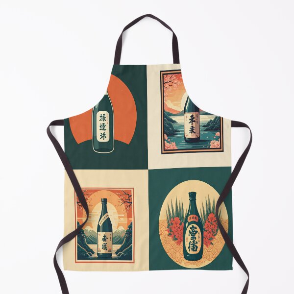 Item preview, Elegant Japanese Sake Bottle Art - Traditional Aesthetic with Modern Design designed and sold by SakuraJapanArt.
