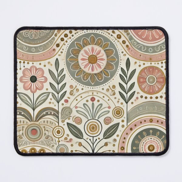 Item preview, Seamless Boho Pattern | Elegant Lines, Dots, and Circles in Soft Pastels designed and sold by DEEPDesignsART.