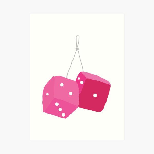 Fuzzy Dice Art Prints Redbubble