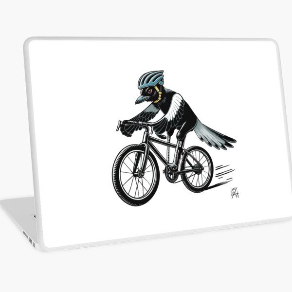 Magpie Bike Laptop Skin