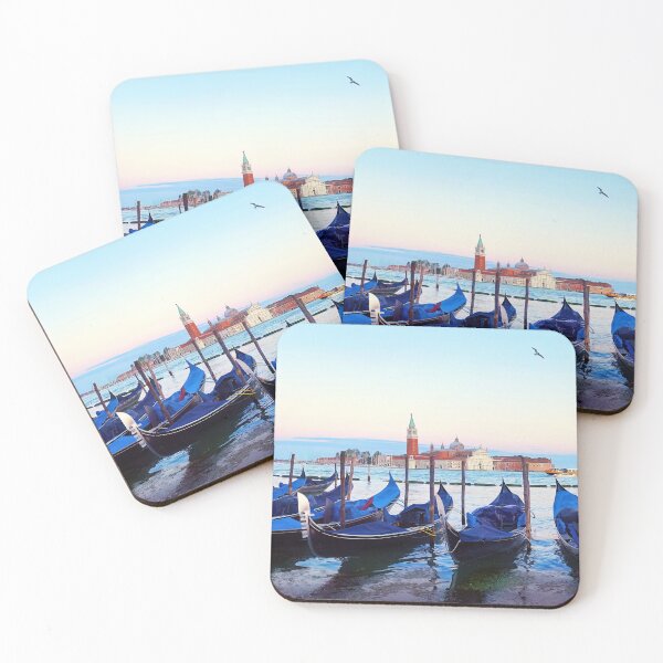 Item preview, Venice Gondolas Italy on a Beautiful Pastel Sunset designed and sold by Adam Gormley.
