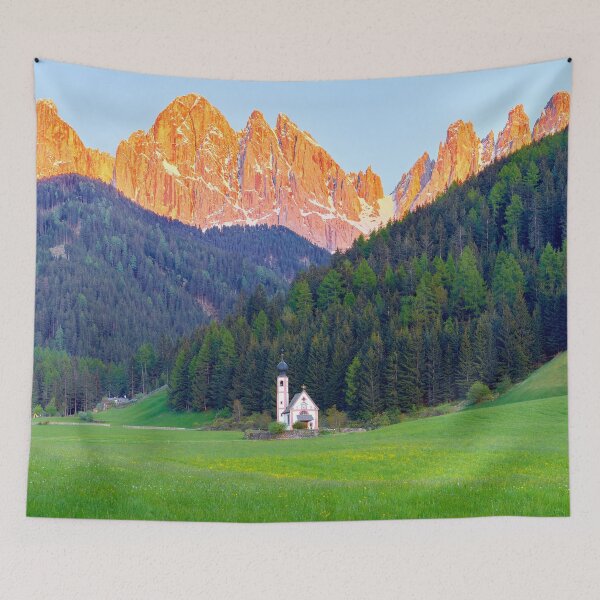 Item preview, St Magdalena - Italy Funes St John Dolomite Sunset designed and sold by Adam Gormley.