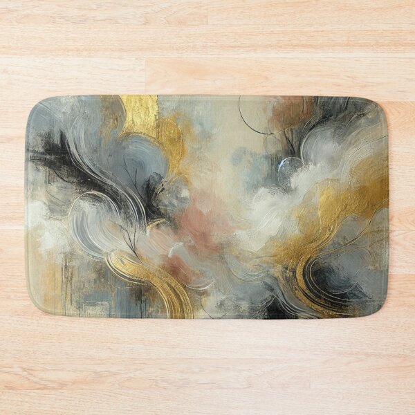 Item preview, Golden Abstract Dreams: Textured Elegance in Modern Art designed and sold by fc2c.