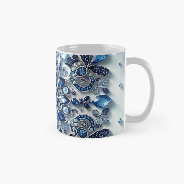 Item preview, a pattern of blue sparkling stars designed and sold by bernhagen.