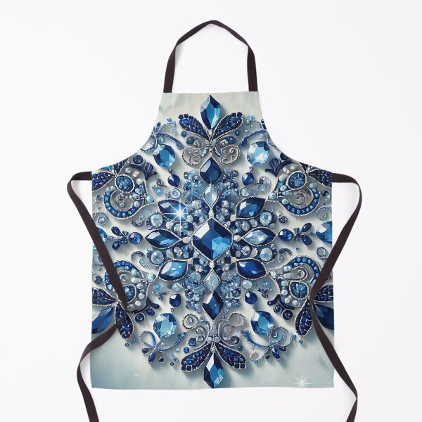 Item preview, a pattern of blue sparkling stars designed and sold by bernhagen.