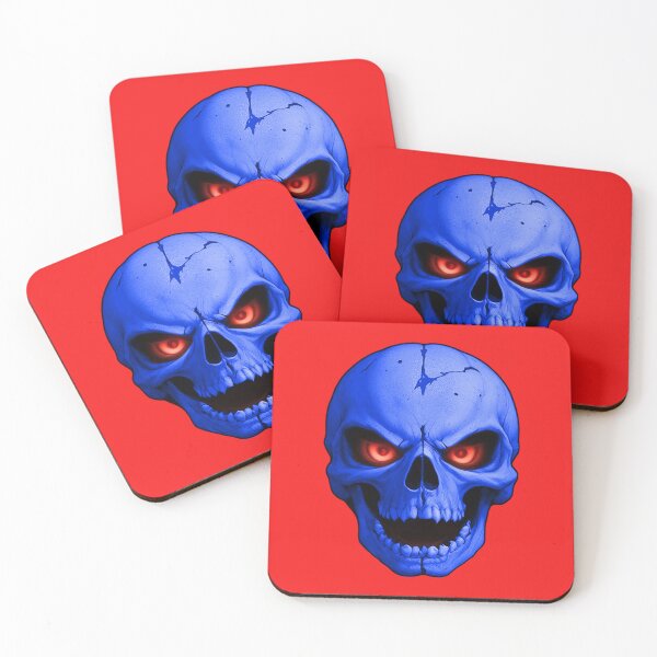 Item preview, Screaming Grim Reaper Blue Skull Knight designed and sold by hauntedtees.