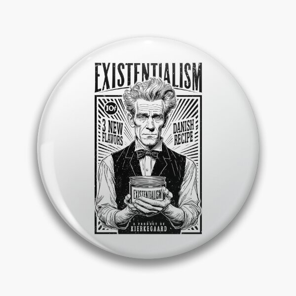 Item preview, Existentialism Funny Philosophy Kierkegaard Vintage Ad designed and sold by GrandeDuc.
