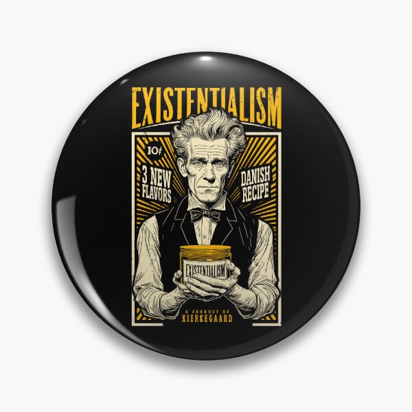 Artikelvorschau, Existenzialismus Lustige Philosophie Kierkegaard Vintage Anzeige entworfen und verkauft von GrandeDuc.