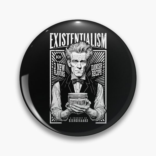 Artikelvorschau, Existenzialismus Lustige Philosophie Kierkegaard Vintage Anzeige entworfen und verkauft von GrandeDuc.