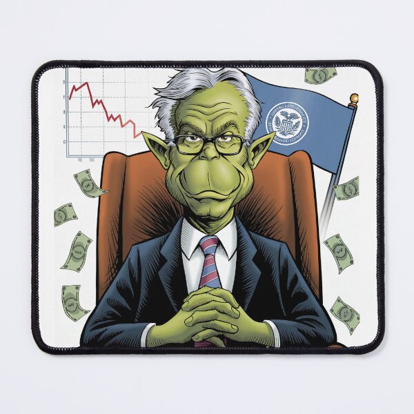 Item preview, Jerome Powell The Grinch - The Fed is here to ruin your bullish Christmas designed and sold by Fanaticos.