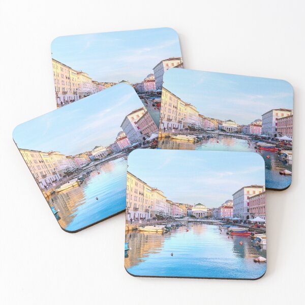 Item preview, Trieste Italy Grand Canal Sunset OLD Town designed and sold by Adam Gormley.