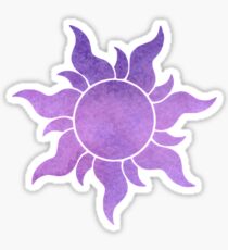 Gradient Purple Sun Sticker
