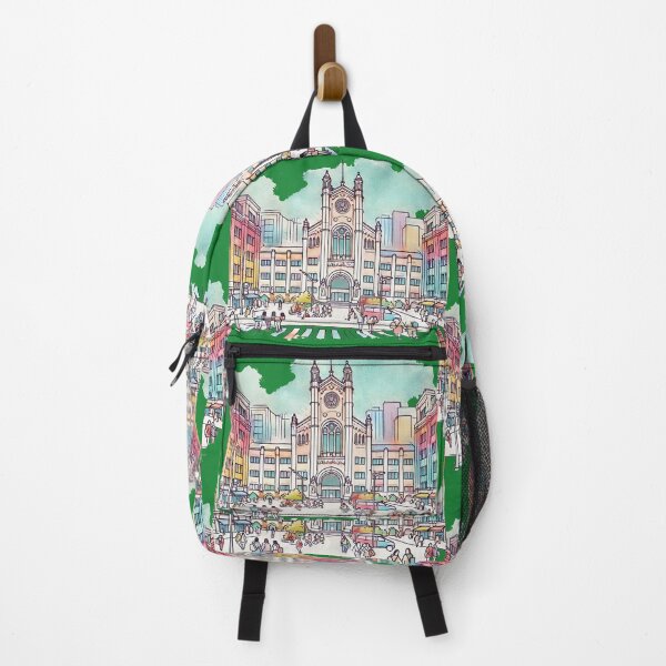 Item preview, Sketch of Busan University Campus: Front View with Artistic Minimalism, designed and sold by PaintMeWorld.