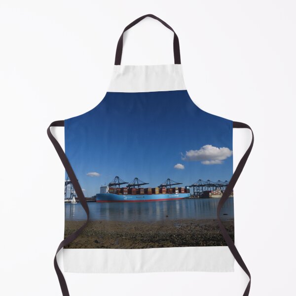 Item preview, Container Ships, Cranes & Puffy White Cloud designed and sold by wiggyofipswich.