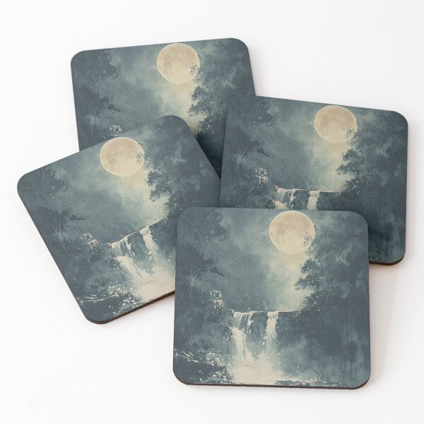 Item preview, Moonlit Waterfall designed and sold by Drawings Project.