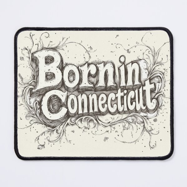 Item preview, Born in Connecticut Elegantly Retro Typography designed and sold by OriginalBeerCat.