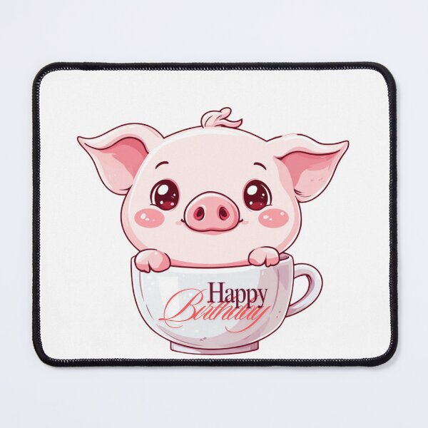 Item preview, Pig- happy birthday designed and sold by Mini-magaze.