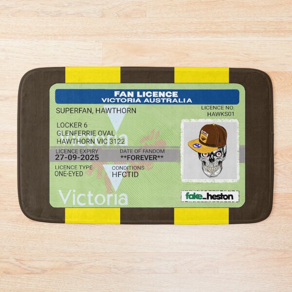 Item preview, Hawthorn Superfan designed and sold by Fake Heston’s Scribble Emporium.