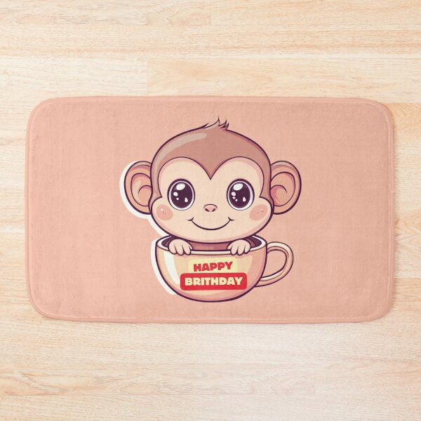 Item preview, Monkey - Happy Birthday designed and sold by Mini-magaze.