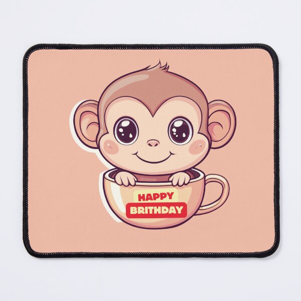 Item preview, Monkey - Happy Birthday  designed and sold by Mini-magaze.
