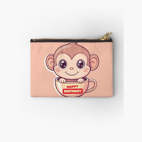 Item preview, Monkey - Happy Birthday designed and sold by Mini-magaze.