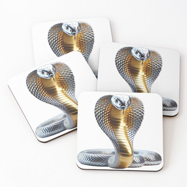 Item preview, King cobra snake gold silver design  designed and sold by Dan9010.