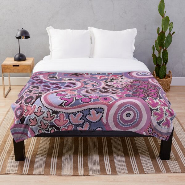 Item preview, Australian Aboriginal Art - Pink pattern designed and sold by mayio_studio.