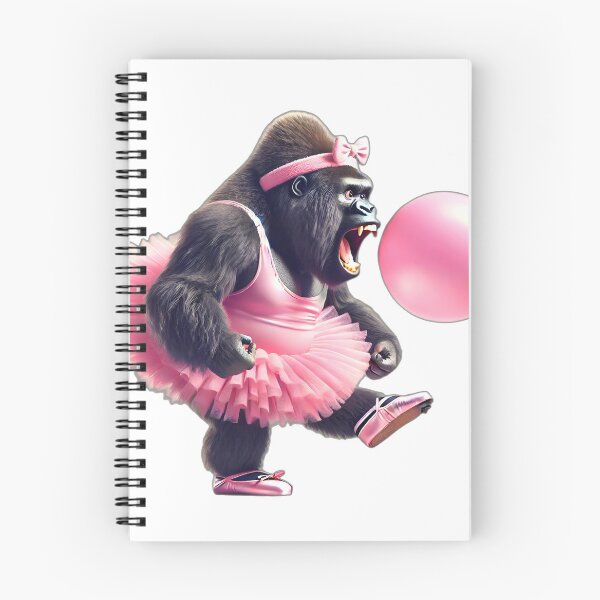 Item preview, Monkey gorilla balloon tutu dance, nature, beauty, design, colorful designed and sold by Dan9010.