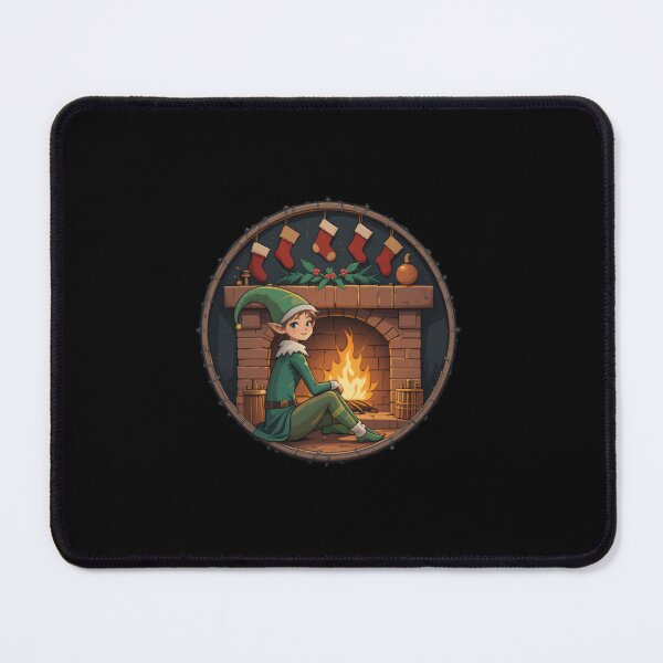 Item preview, Cozy Elf by Fireplace designed and sold by subhamkapoor.