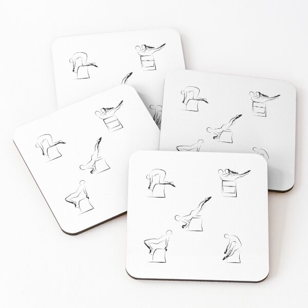 Artikelvorschau, Pilates Wunda Stuhl Sticker Pack entworfen und verkauft von sashica.