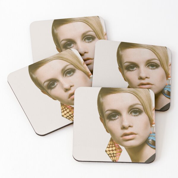 Item preview, vintage reworked TWIGGY sixties fashion mdel retro vibe print designed and sold by mystic lady vintage art and fashion designs.