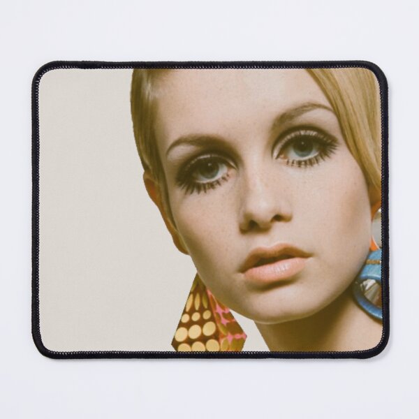 Item preview, vintage reworked TWIGGY sixties fashion mdel retro vibe print designed and sold by mystic lady vintage art and fashion designs.
