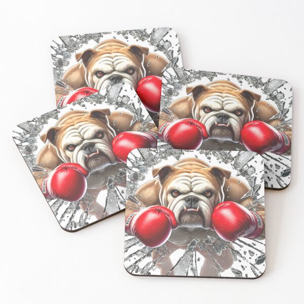 Item preview, Colorful Bulldog Dog Breaks Window designed and sold by Dan9010.