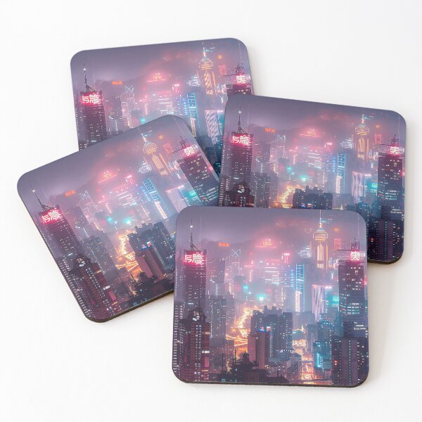 Item preview, Vibrant Cityscape Nightfall A Study of Urban Environment. designed and sold by CheerForGoods.