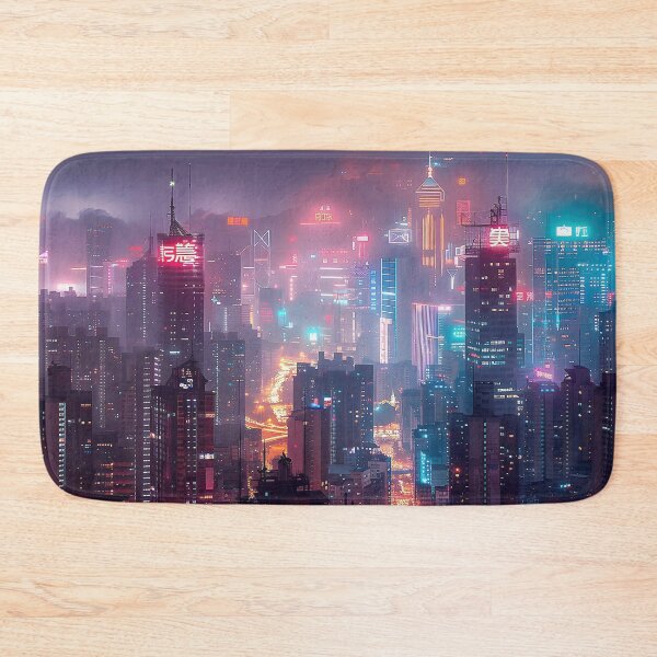 Item preview, Vibrant Cityscape Nightfall A Study of Urban Environment. designed and sold by CheerForGoods.