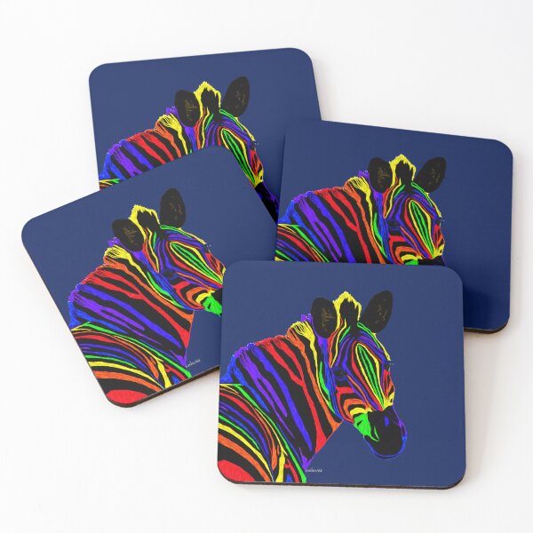 Item preview, Zebra Head colorful 3K designed and sold by mandalafractal.
