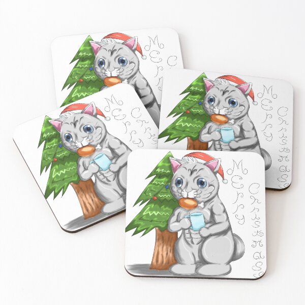 Item preview, Cat super strong of Merry Christmas.  designed and sold by Hodolic061.