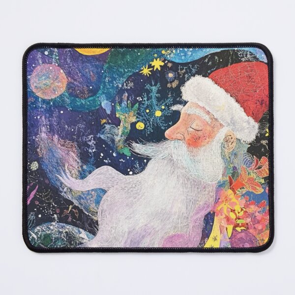 Item preview,  Santa in pastel rainbow shades  designed and sold by EpicFoxArt.