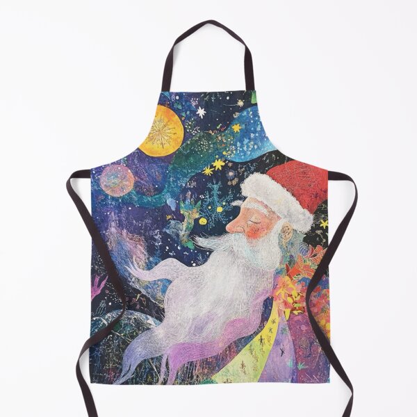 Item preview, Santa in pastel rainbow shades designed and sold by EpicFoxArt.