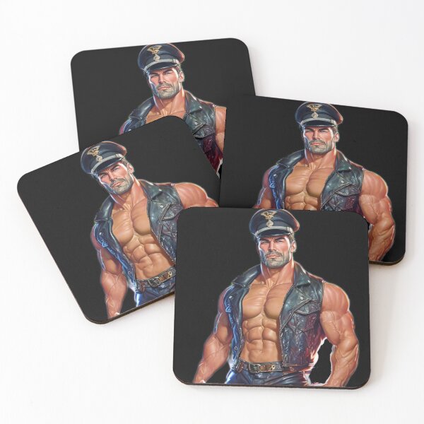 Artikelvorschau, Gay Leather Pride Militär Daddy Leder Pride Grafikdesign entworfen und verkauft von ItsAKinkThing.