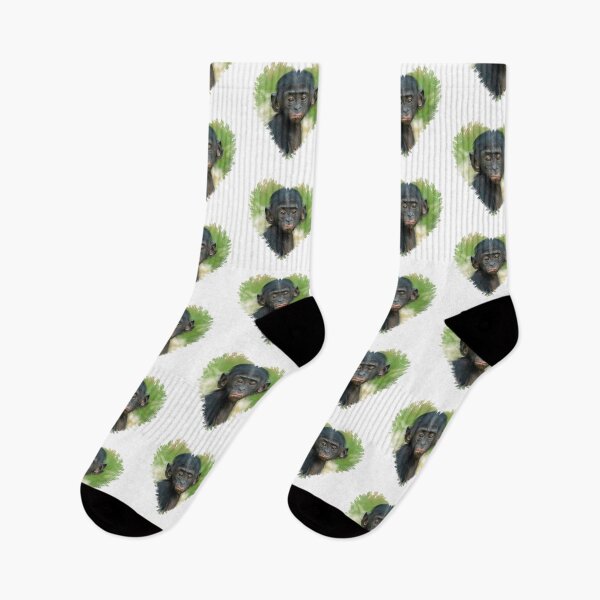 Item preview, Heart-Shaped Design Featuring Bonobo Baby Ape designed and sold by rawshutterbug.