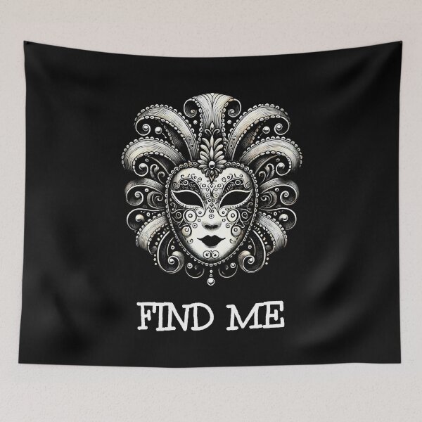 Item preview, Find Me A Silvered Mask Of Venetian Mystery At Carnival's Embrace. designed and sold by SplashTastic.